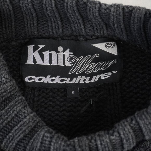 ColdCulture Patterned Knit Boxy Fit Sweater in Black - Size Small - NWT - Picture 4 of 8